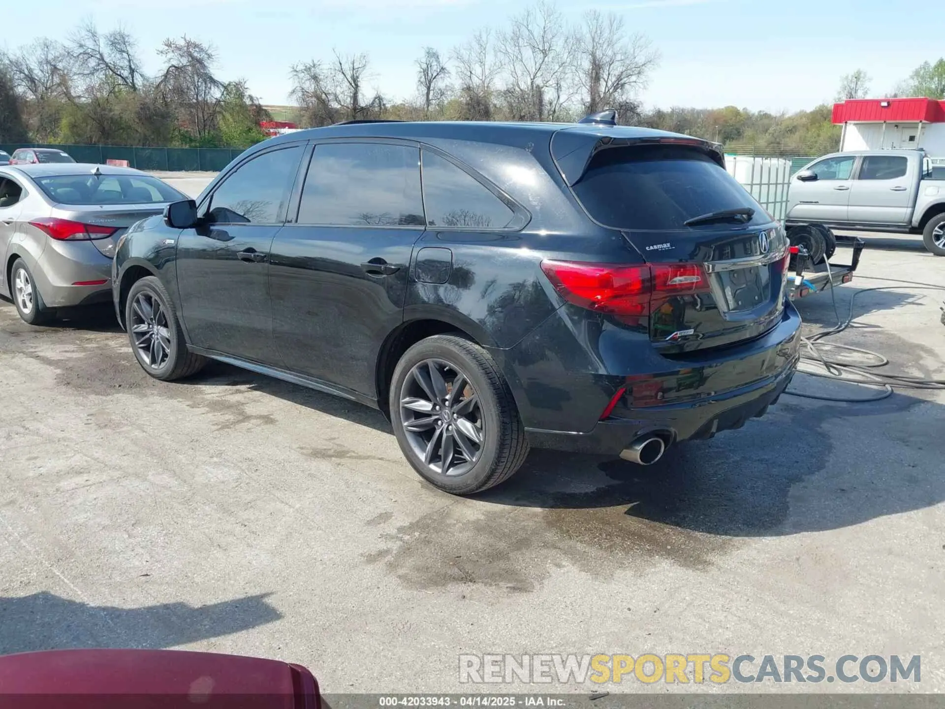 3 fotografías del automóvil dañado 5J8YD4H09LL020223 ACURA MDX 2020