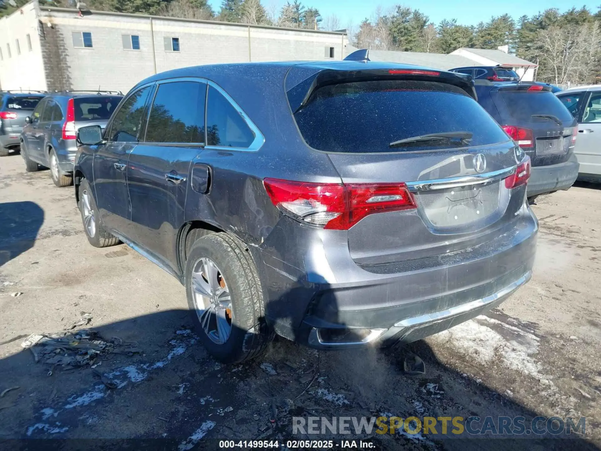 3 fotografías del automóvil dañado 5J8YD4H30LL035526 ACURA MDX 2020