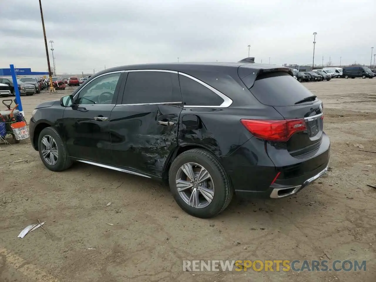 2 fotografías del automóvil dañado 5J8YD4H31LL002907 ACURA MDX 2020