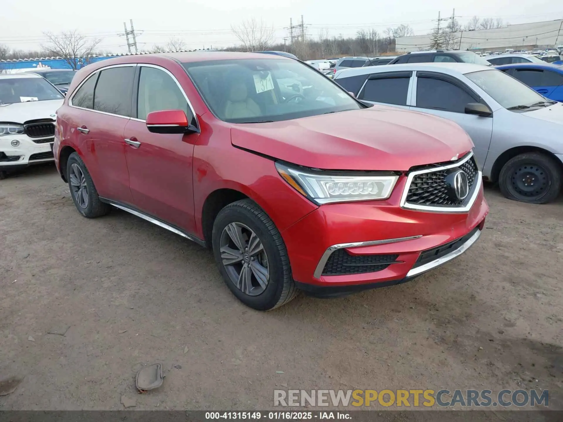 1 fotografías del automóvil dañado 5J8YD4H31LL049113 ACURA MDX 2020