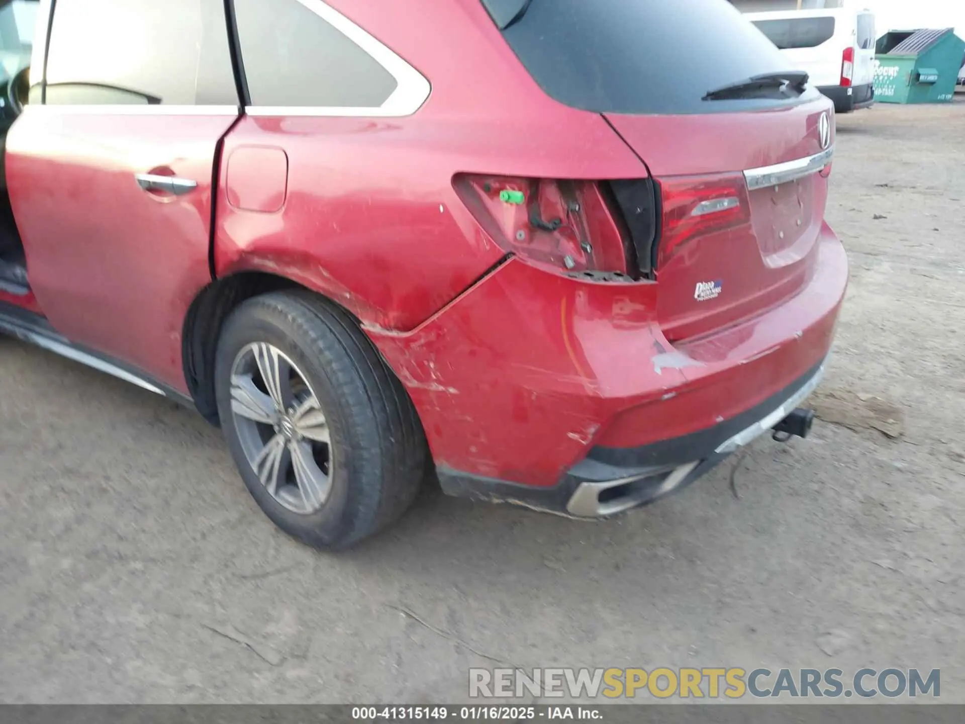 6 fotografías del automóvil dañado 5J8YD4H31LL049113 ACURA MDX 2020