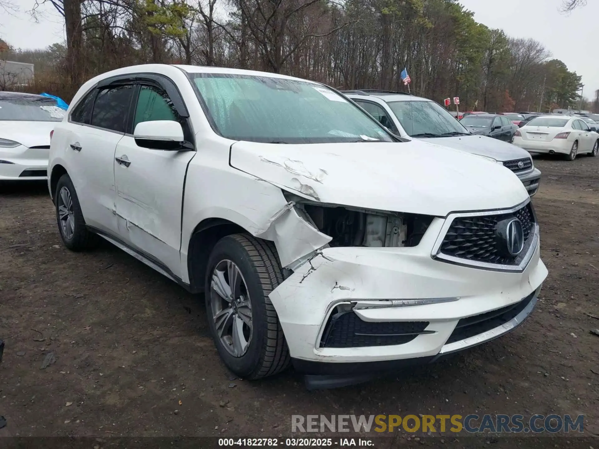 1 fotografías del automóvil dañado 5J8YD4H32LL002611 ACURA MDX 2020