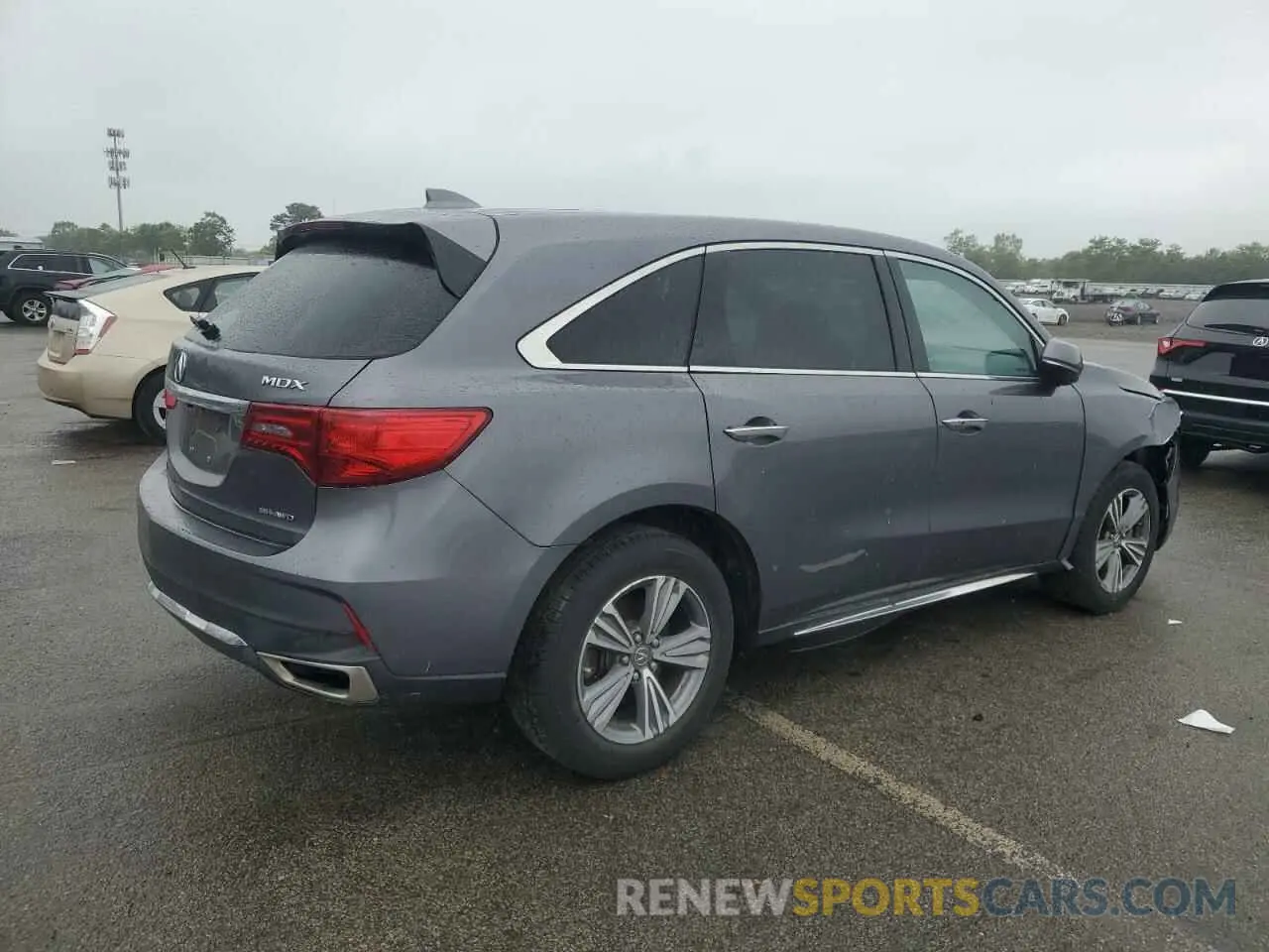3 fotografías del automóvil dañado 5J8YD4H32LL035429 ACURA MDX 2020