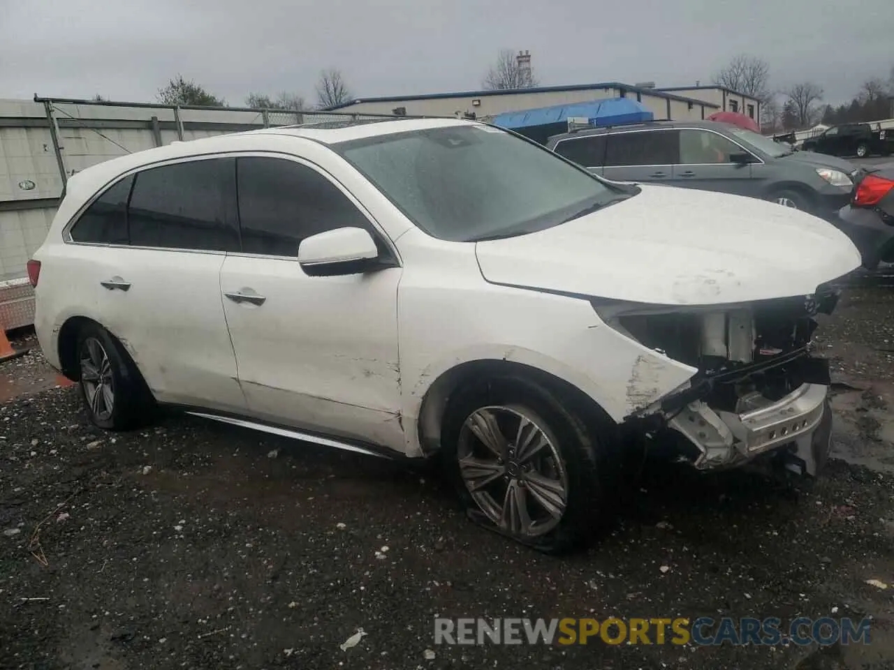 4 fotografías del automóvil dañado 5J8YD4H33LL017313 ACURA MDX 2020