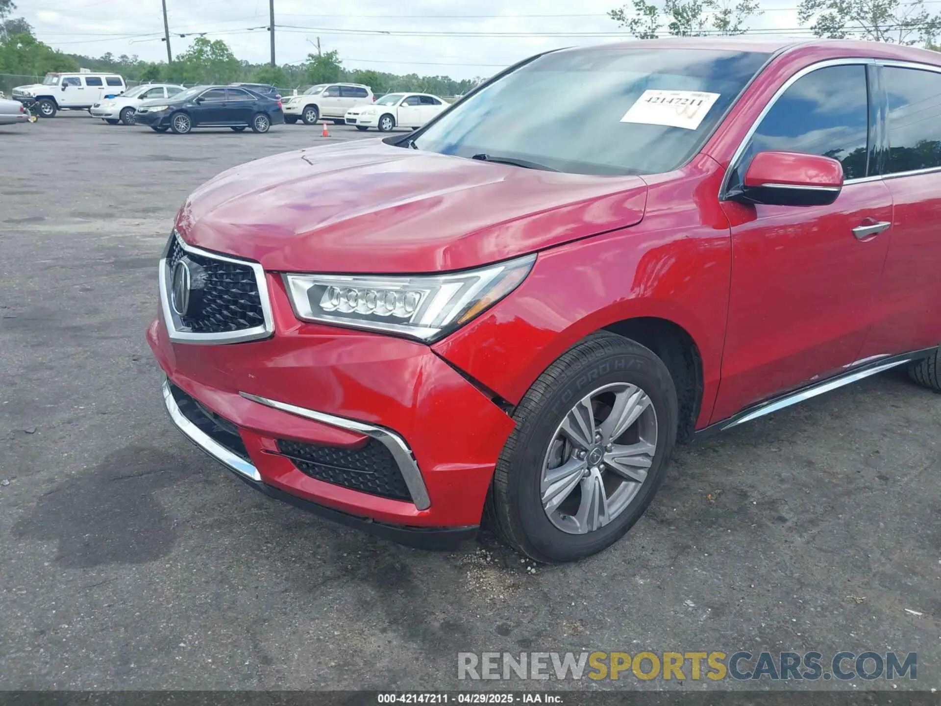 6 fotografías del automóvil dañado 5J8YD4H33LL033270 ACURA MDX 2020