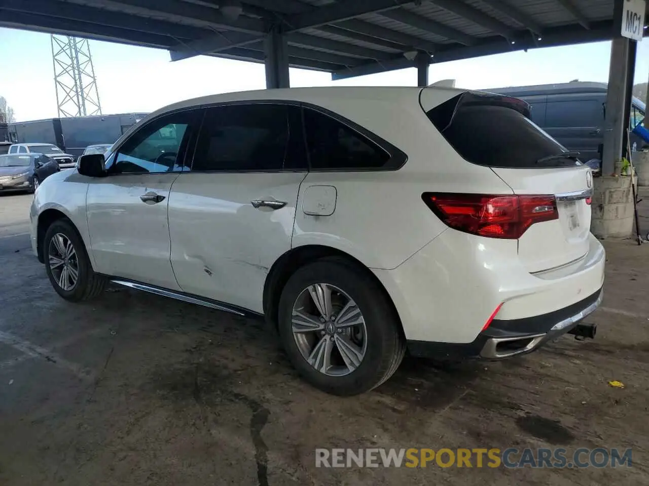 2 fotografías del automóvil dañado 5J8YD4H33LL034029 ACURA MDX 2020