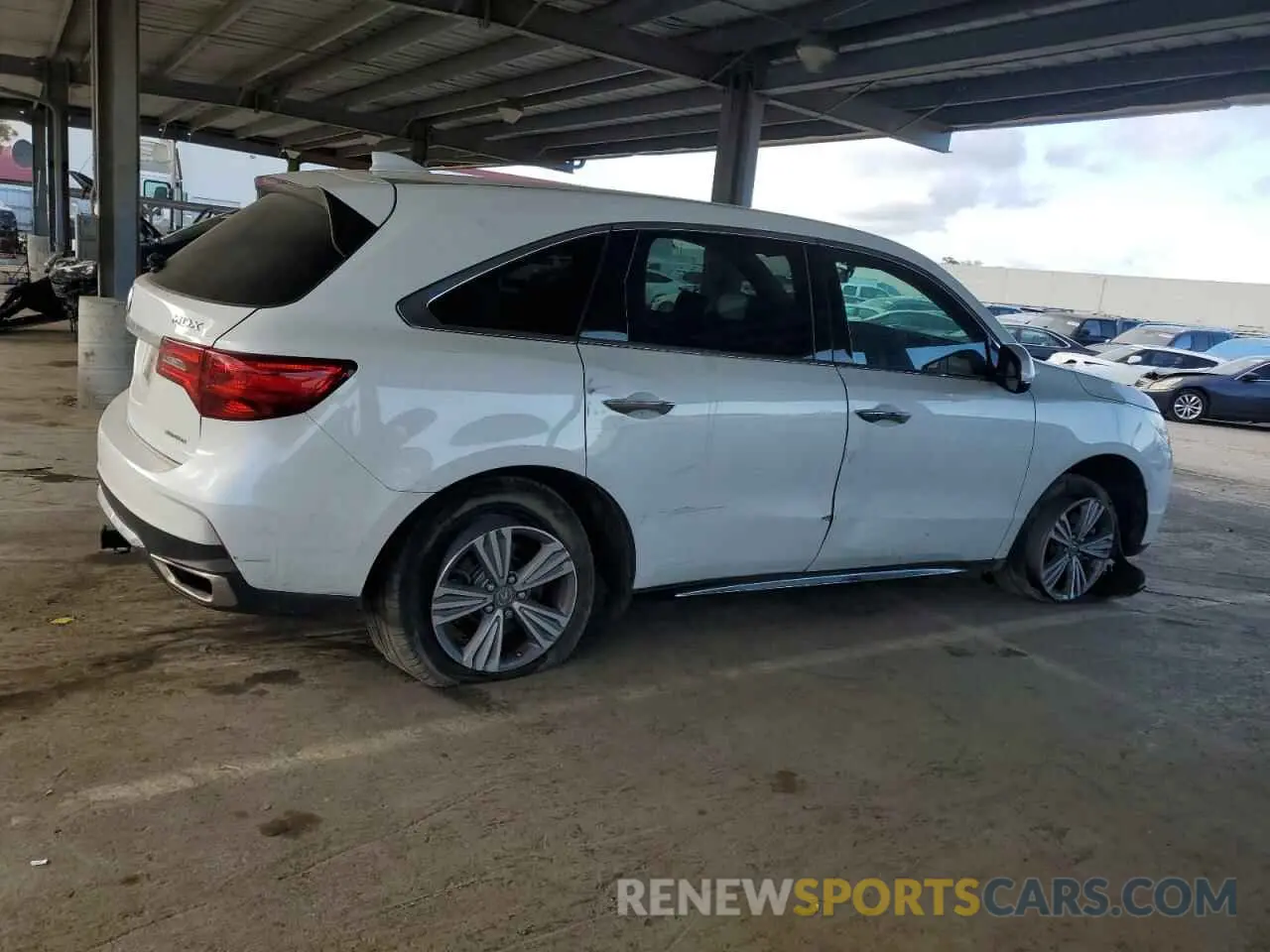 3 fotografías del automóvil dañado 5J8YD4H33LL034029 ACURA MDX 2020