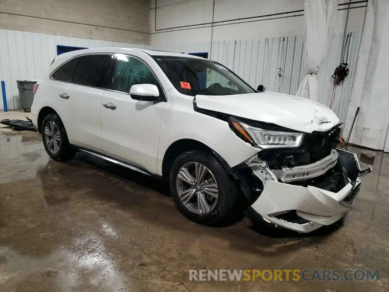4 fotografías del automóvil dañado 5J8YD4H34LL033598 ACURA MDX 2020