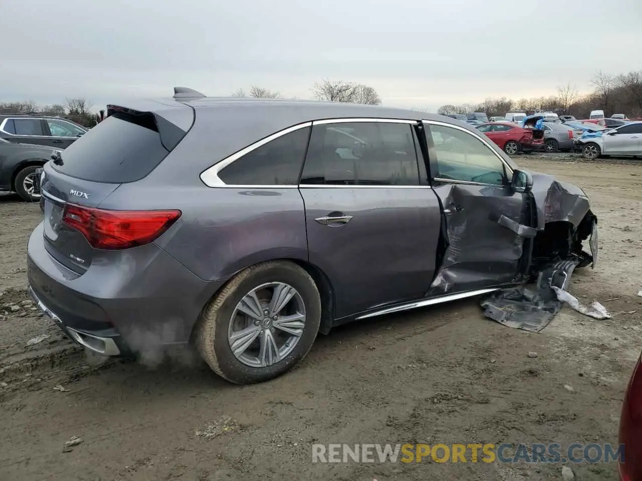 3 fotografías del automóvil dañado 5J8YD4H36LL035434 ACURA MDX 2020