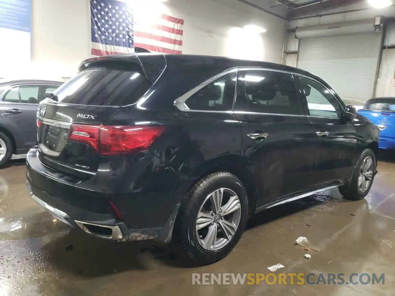 3 fotografías del automóvil dañado 5J8YD4H37LL005634 ACURA MDX 2020