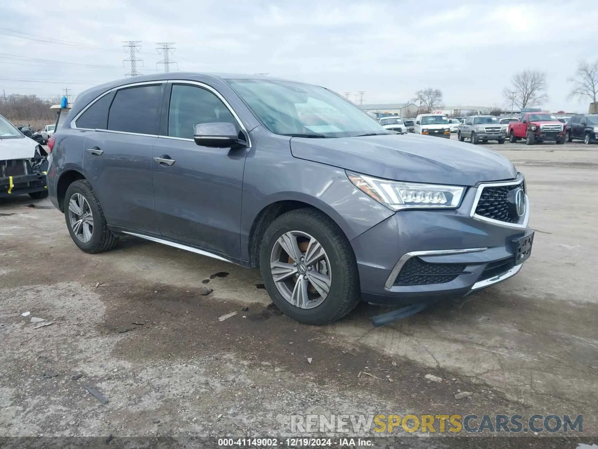 1 fotografías del automóvil dañado 5J8YD4H37LL038312 ACURA MDX 2020