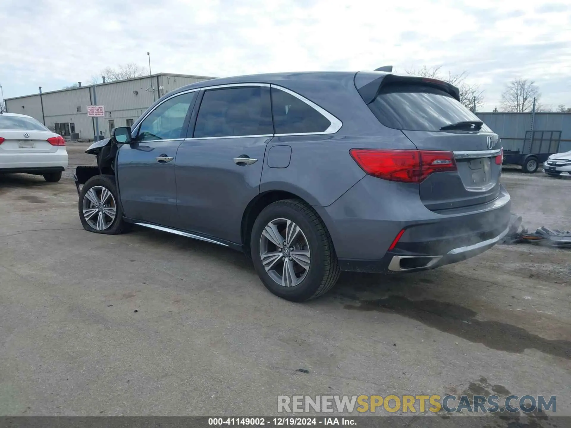 3 fotografías del automóvil dañado 5J8YD4H37LL038312 ACURA MDX 2020