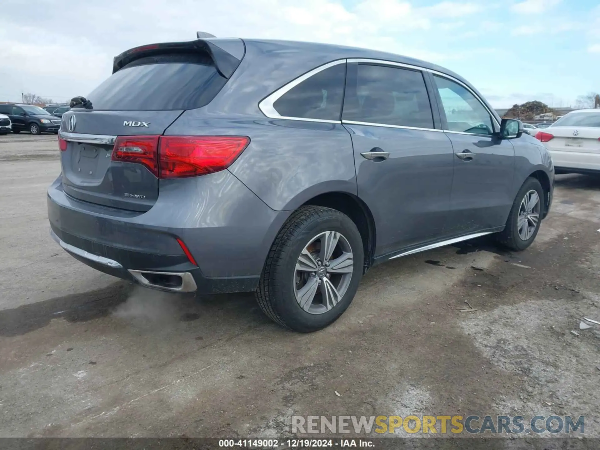 4 fotografías del automóvil dañado 5J8YD4H37LL038312 ACURA MDX 2020