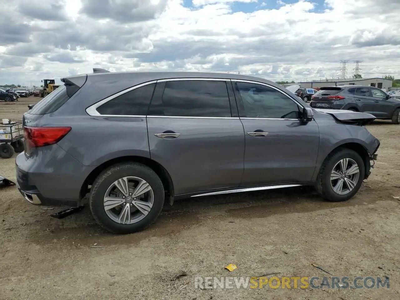 3 fotografías del automóvil dañado 5J8YD4H38LL005822 ACURA MDX 2020