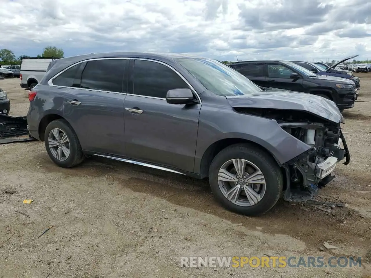 4 fotografías del automóvil dañado 5J8YD4H38LL005822 ACURA MDX 2020