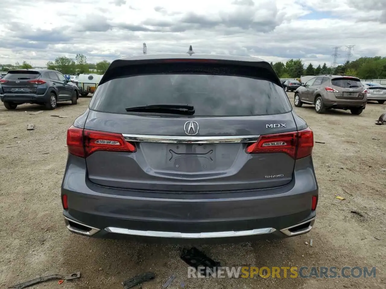 6 fotografías del automóvil dañado 5J8YD4H38LL005822 ACURA MDX 2020