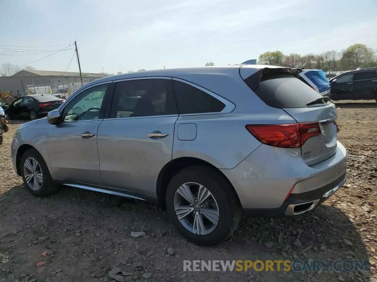 2 fotografías del automóvil dañado 5J8YD4H38LL035953 ACURA MDX 2020