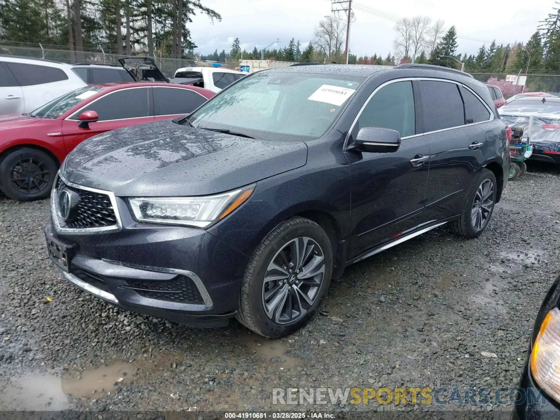 2 fotografías del automóvil dañado 5J8YD4H50LL000177 ACURA MDX 2020