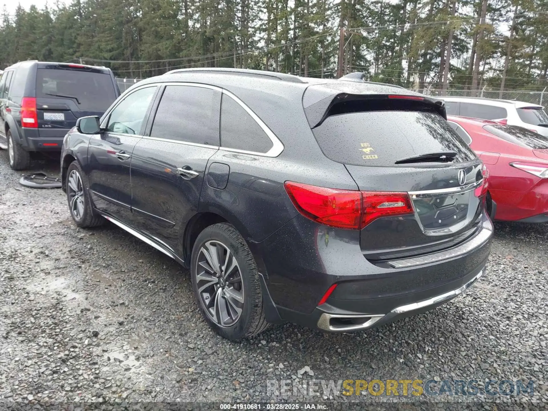 3 fotografías del automóvil dañado 5J8YD4H50LL000177 ACURA MDX 2020
