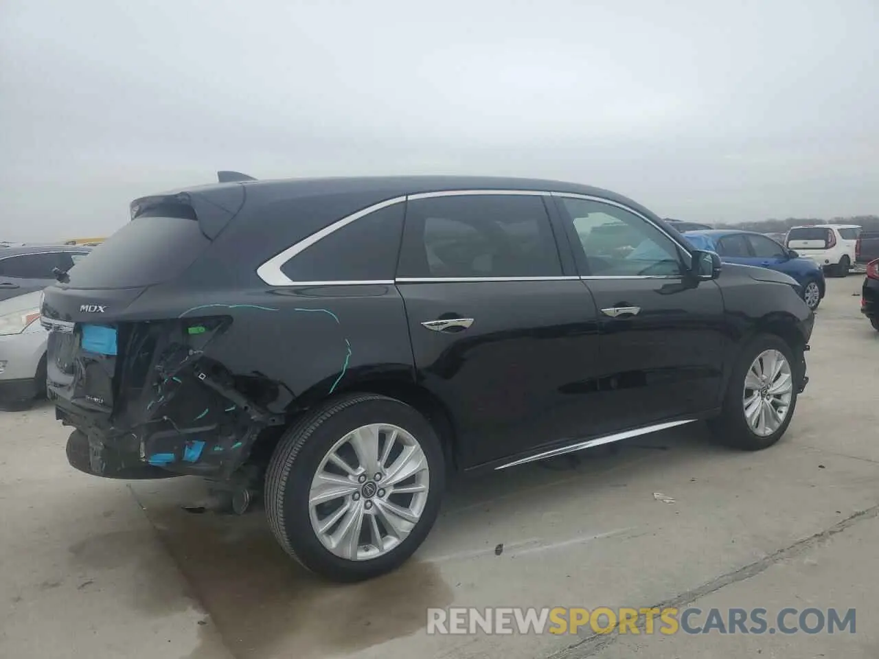 3 fotografías del automóvil dañado 5J8YD4H50LL009560 ACURA MDX 2020