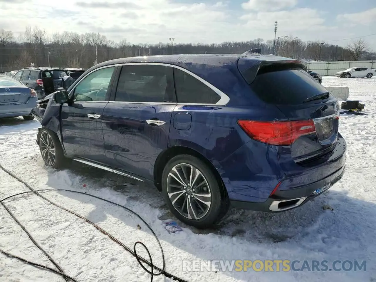 2 fotografías del automóvil dañado 5J8YD4H51LL037447 ACURA MDX 2020