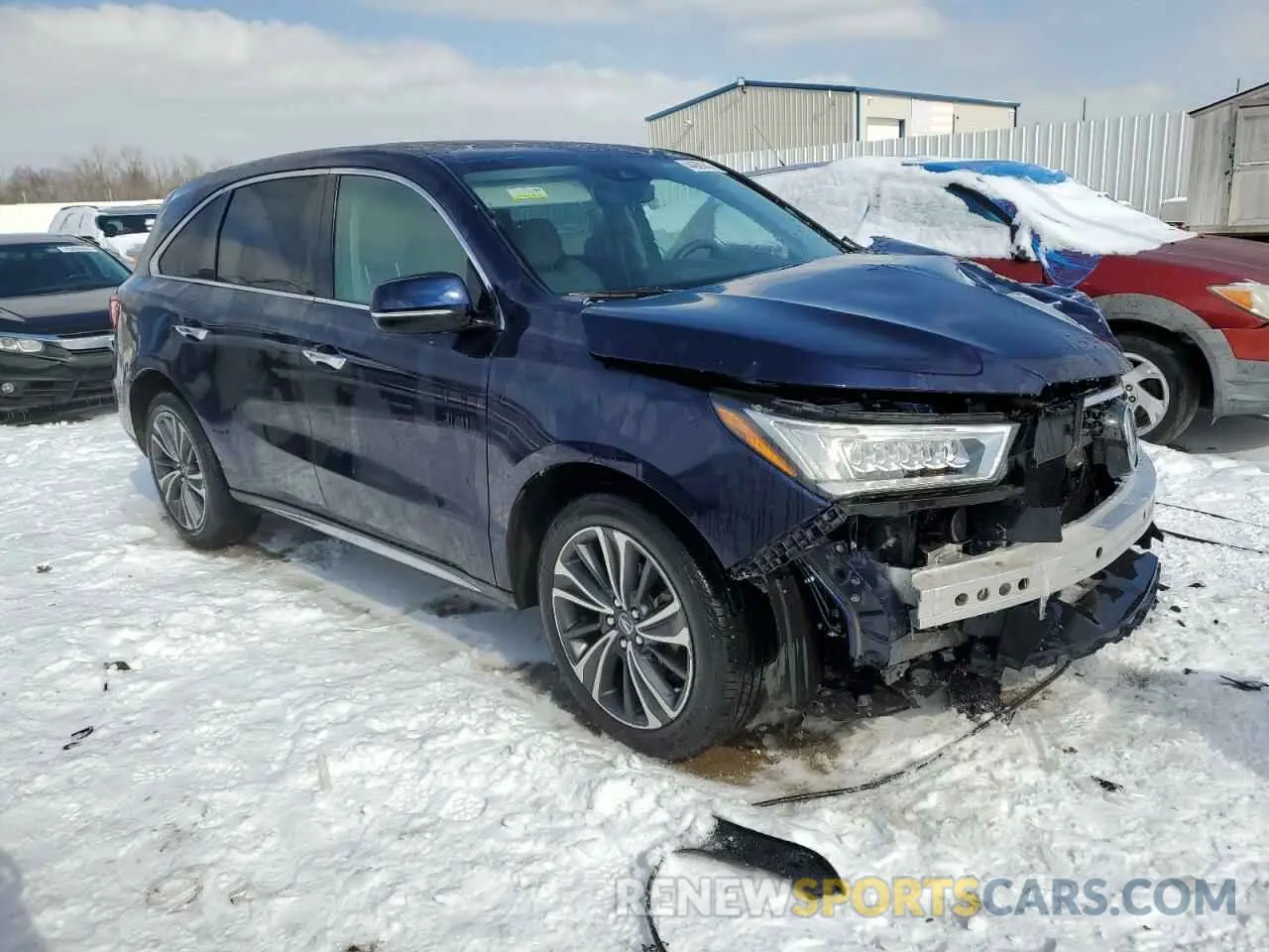 4 fotografías del automóvil dañado 5J8YD4H51LL037447 ACURA MDX 2020