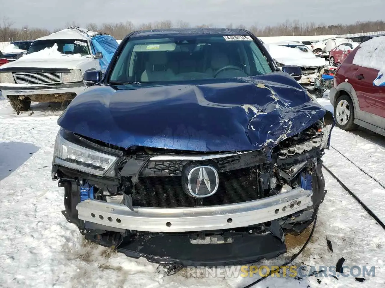 5 fotografías del automóvil dañado 5J8YD4H51LL037447 ACURA MDX 2020