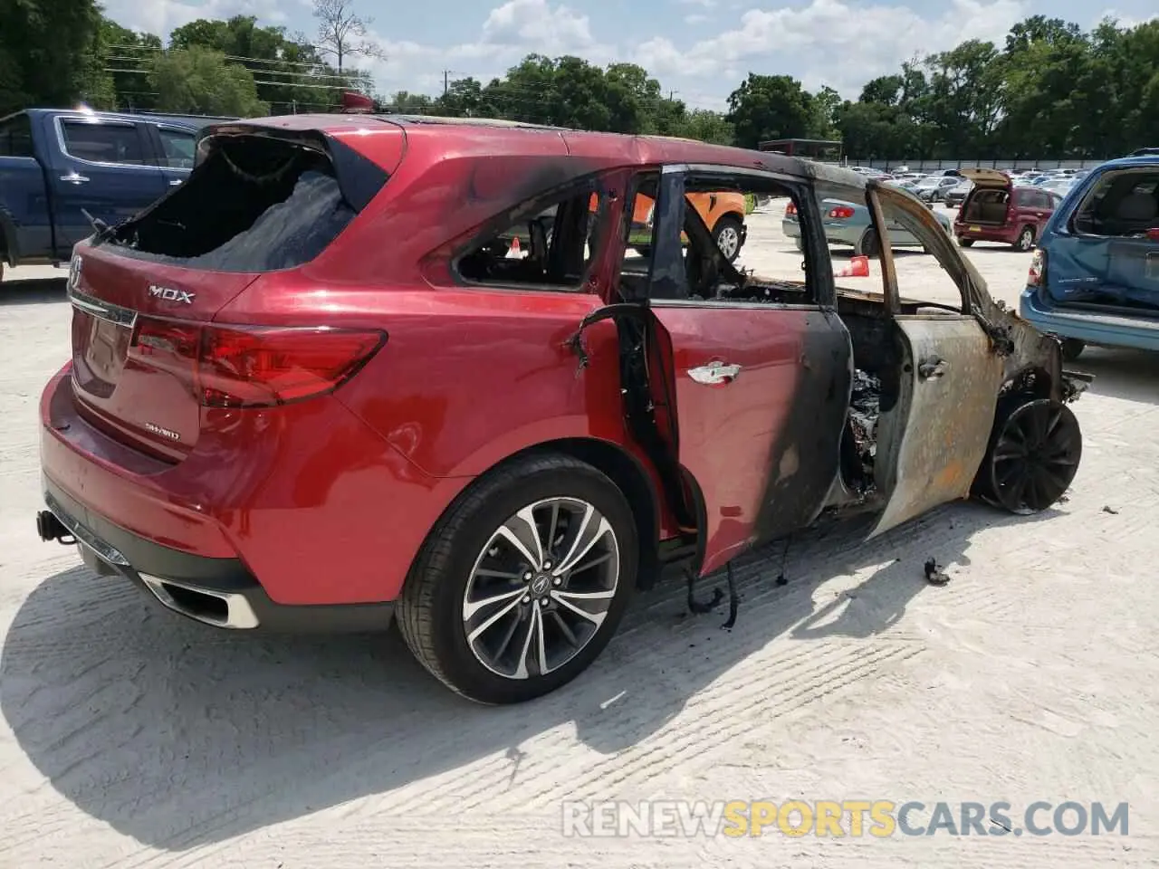 3 fotografías del automóvil dañado 5J8YD4H52LL047971 ACURA MDX 2020