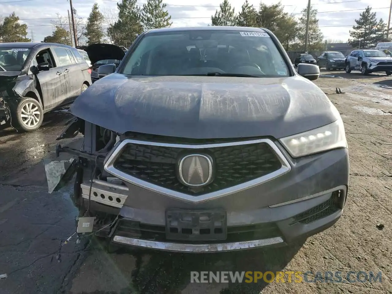 5 fotografías del automóvil dañado 5J8YD4H53LL056968 ACURA MDX 2020