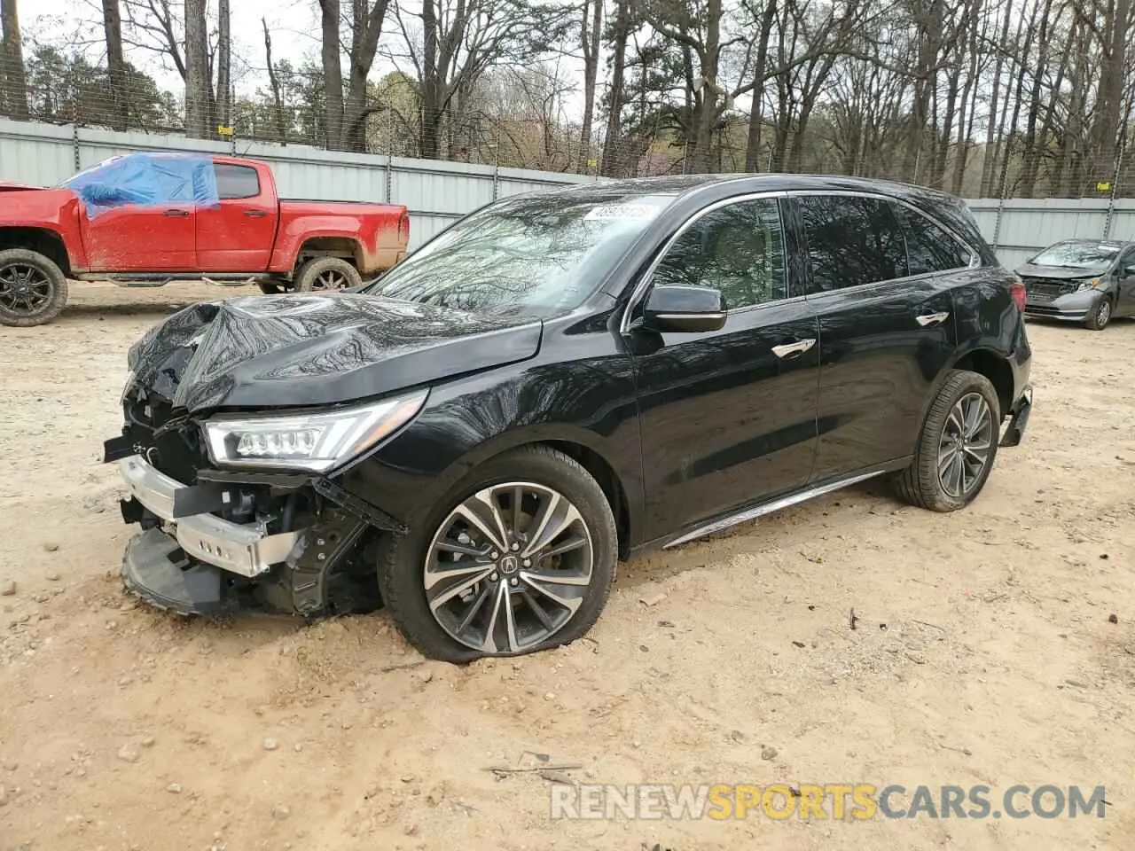 1 fotografías del automóvil dañado 5J8YD4H54LL037846 ACURA MDX 2020