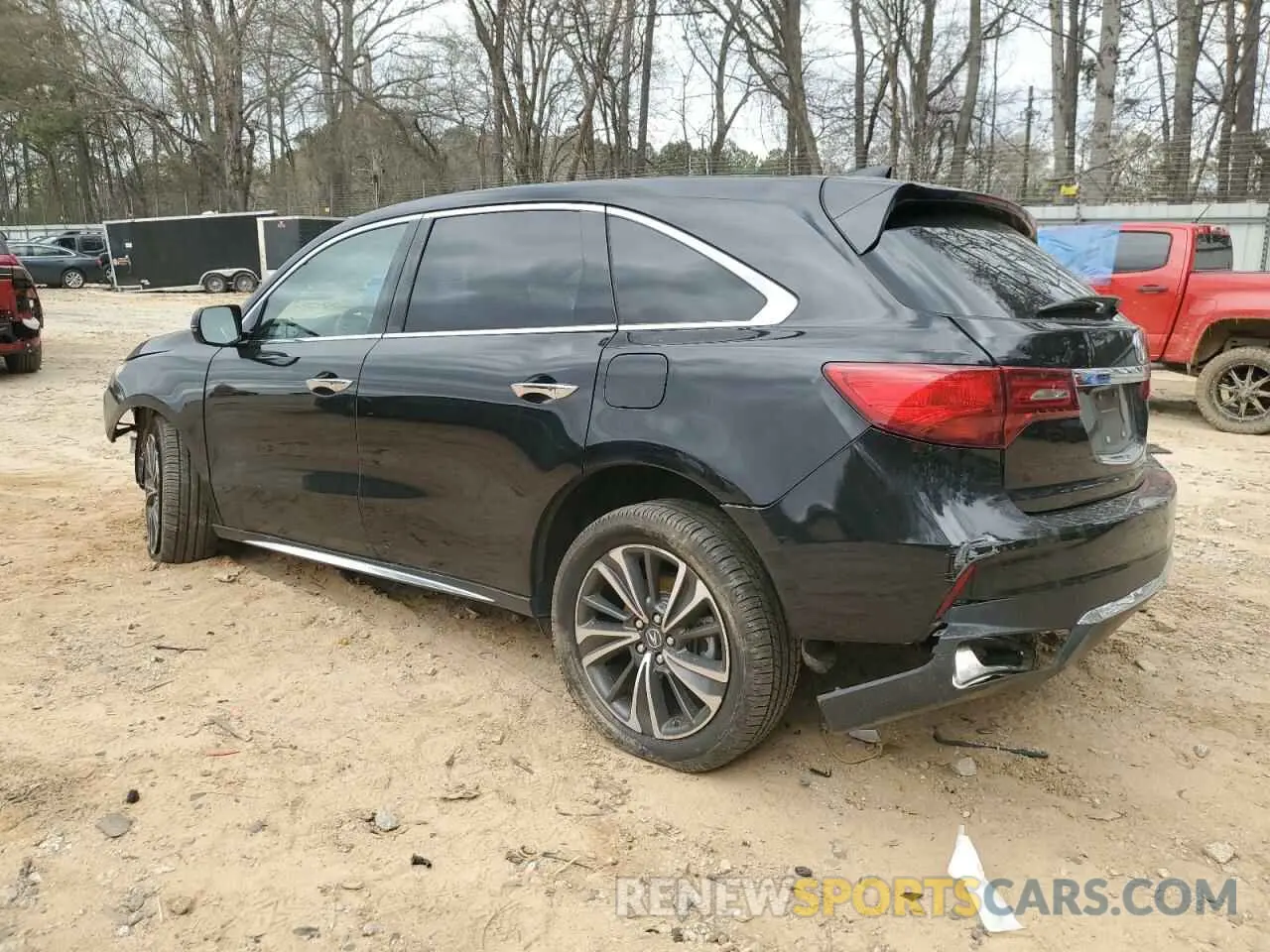 2 fotografías del automóvil dañado 5J8YD4H54LL037846 ACURA MDX 2020