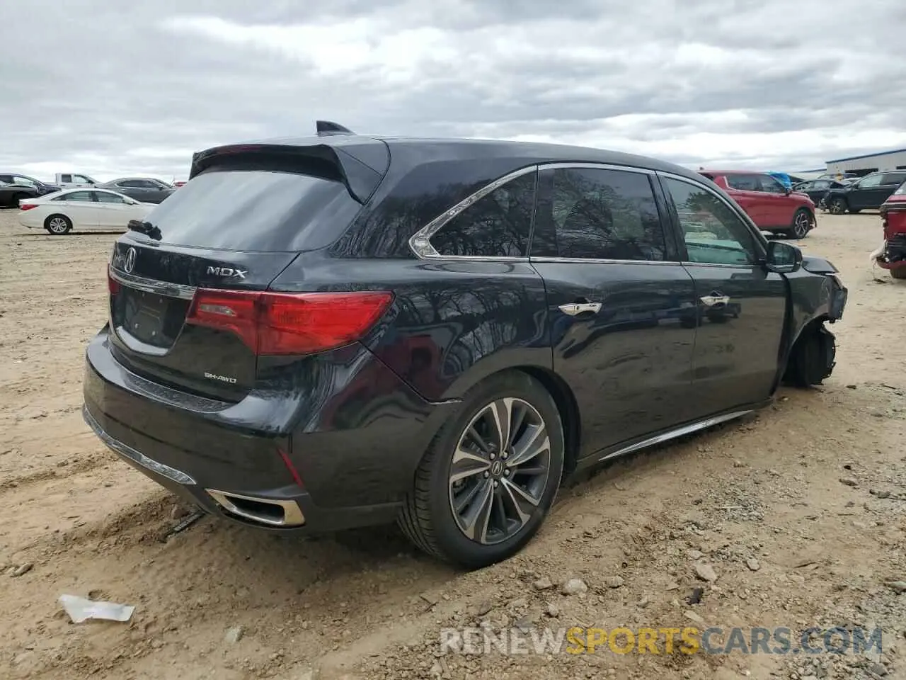 3 fotografías del automóvil dañado 5J8YD4H54LL037846 ACURA MDX 2020