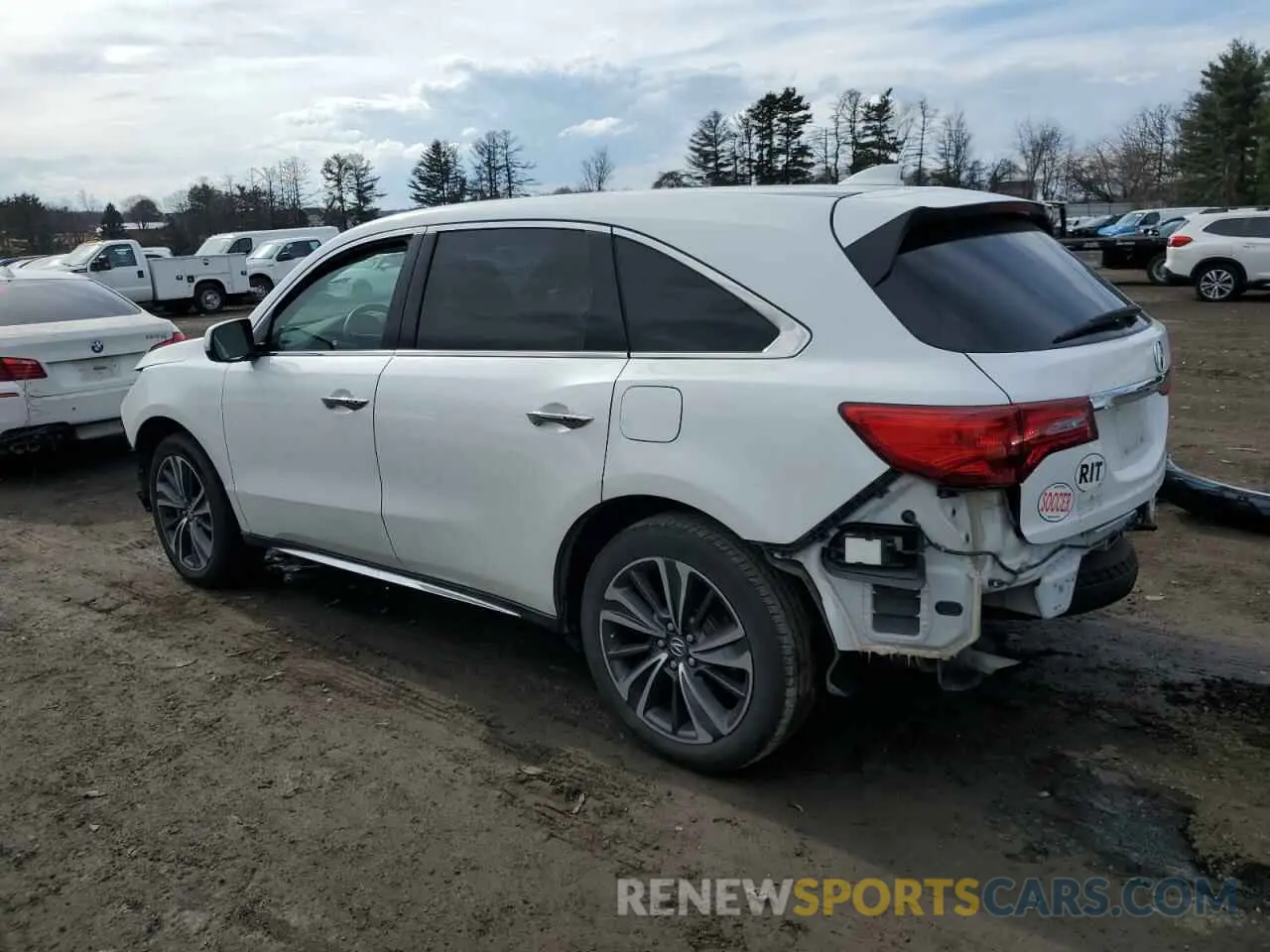 2 fotografías del automóvil dañado 5J8YD4H55LL037631 ACURA MDX 2020