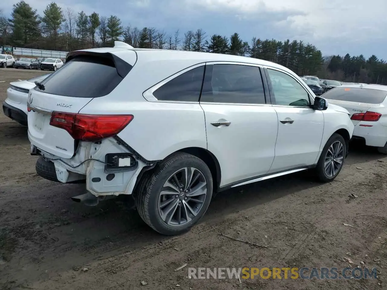 3 fotografías del automóvil dañado 5J8YD4H55LL037631 ACURA MDX 2020
