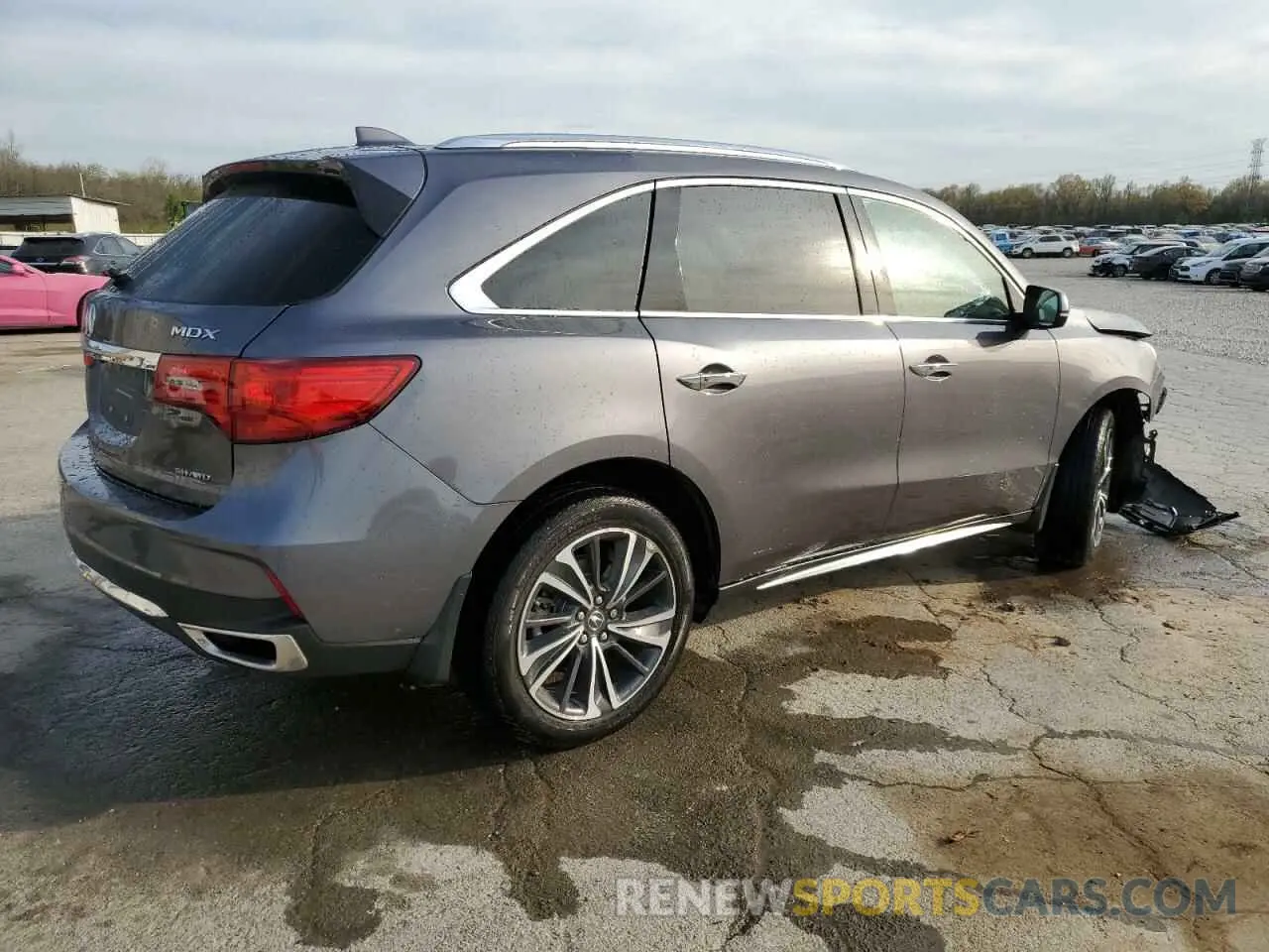 3 fotografías del automóvil dañado 5J8YD4H57LL025674 ACURA MDX 2020