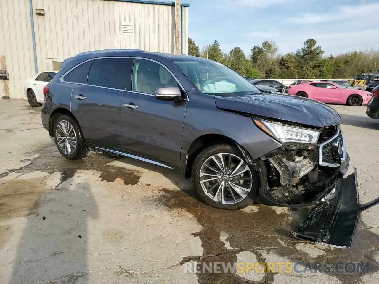 4 fotografías del automóvil dañado 5J8YD4H57LL025674 ACURA MDX 2020