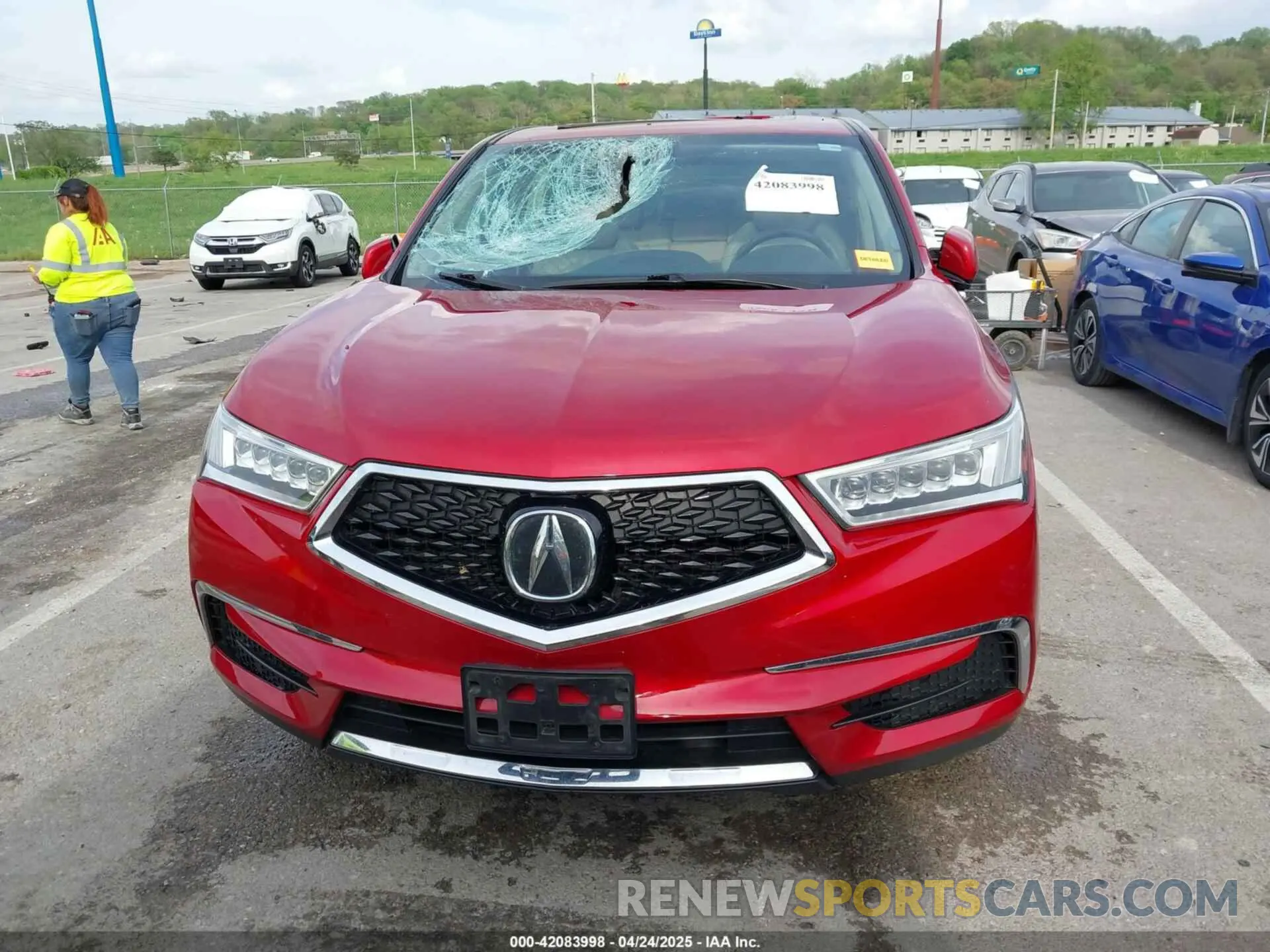 12 fotografías del automóvil dañado 5J8YD4H58LL004283 ACURA MDX 2020