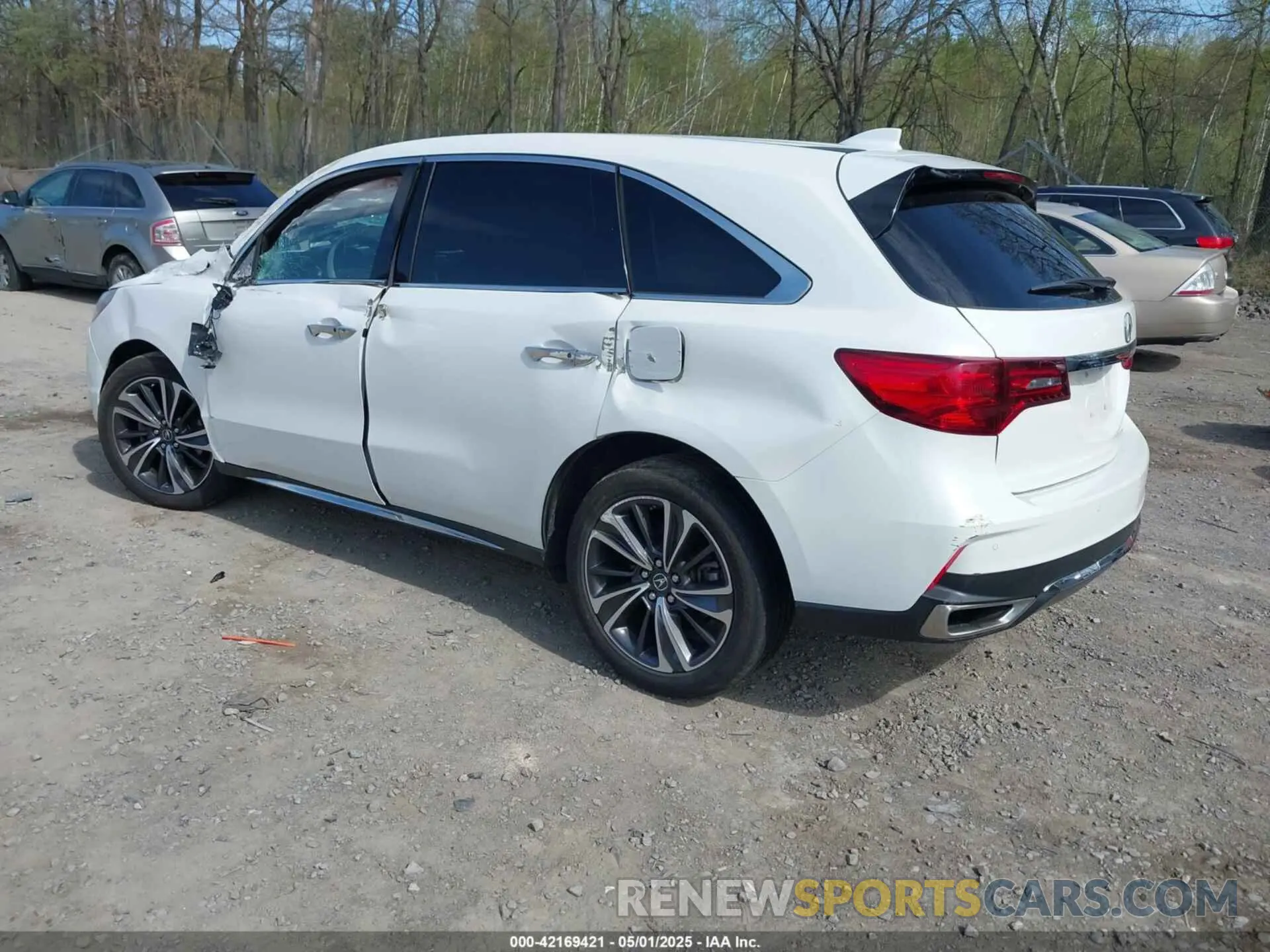 3 fotografías del automóvil dañado 5J8YD4H59LL002350 ACURA MDX 2020