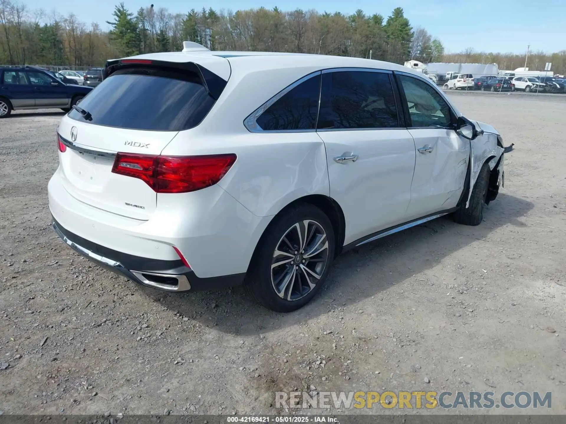 4 fotografías del automóvil dañado 5J8YD4H59LL002350 ACURA MDX 2020