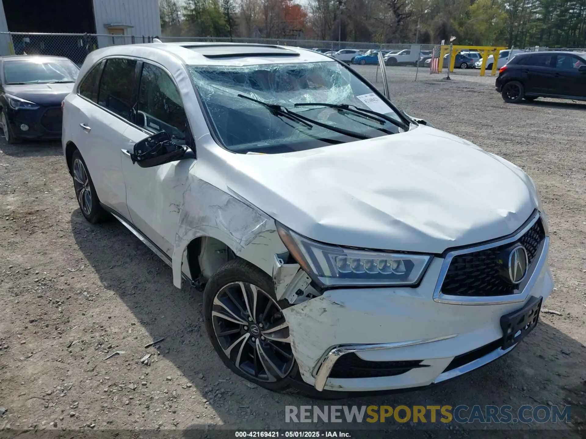 6 fotografías del automóvil dañado 5J8YD4H59LL002350 ACURA MDX 2020
