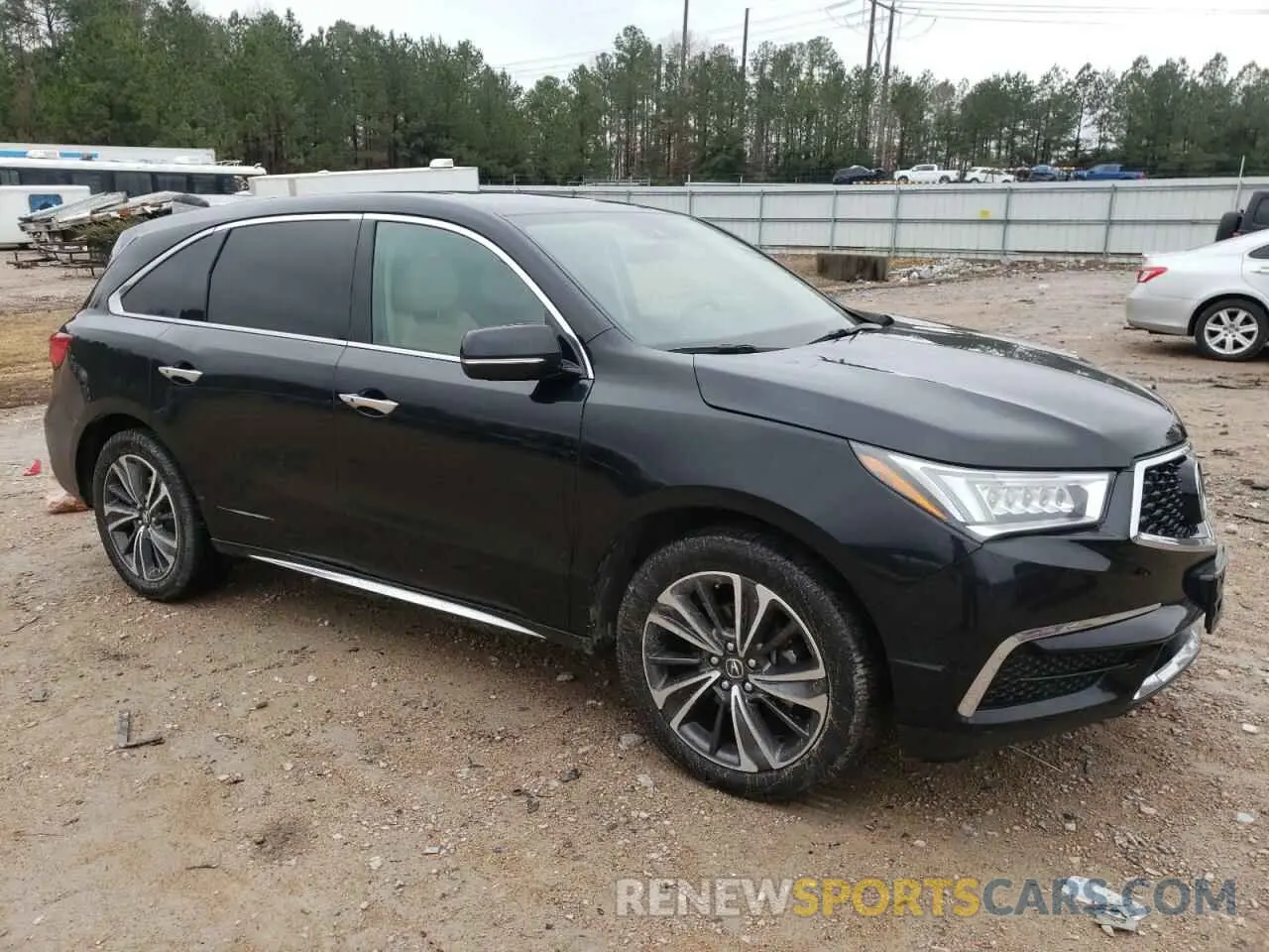 4 fotografías del automóvil dañado 5J8YD4H5XLL018184 ACURA MDX 2020