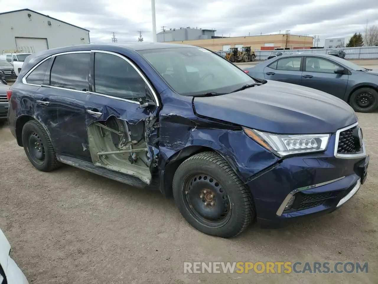 4 fotografías del automóvil dañado 5J8YD4H68LL800475 ACURA MDX 2020