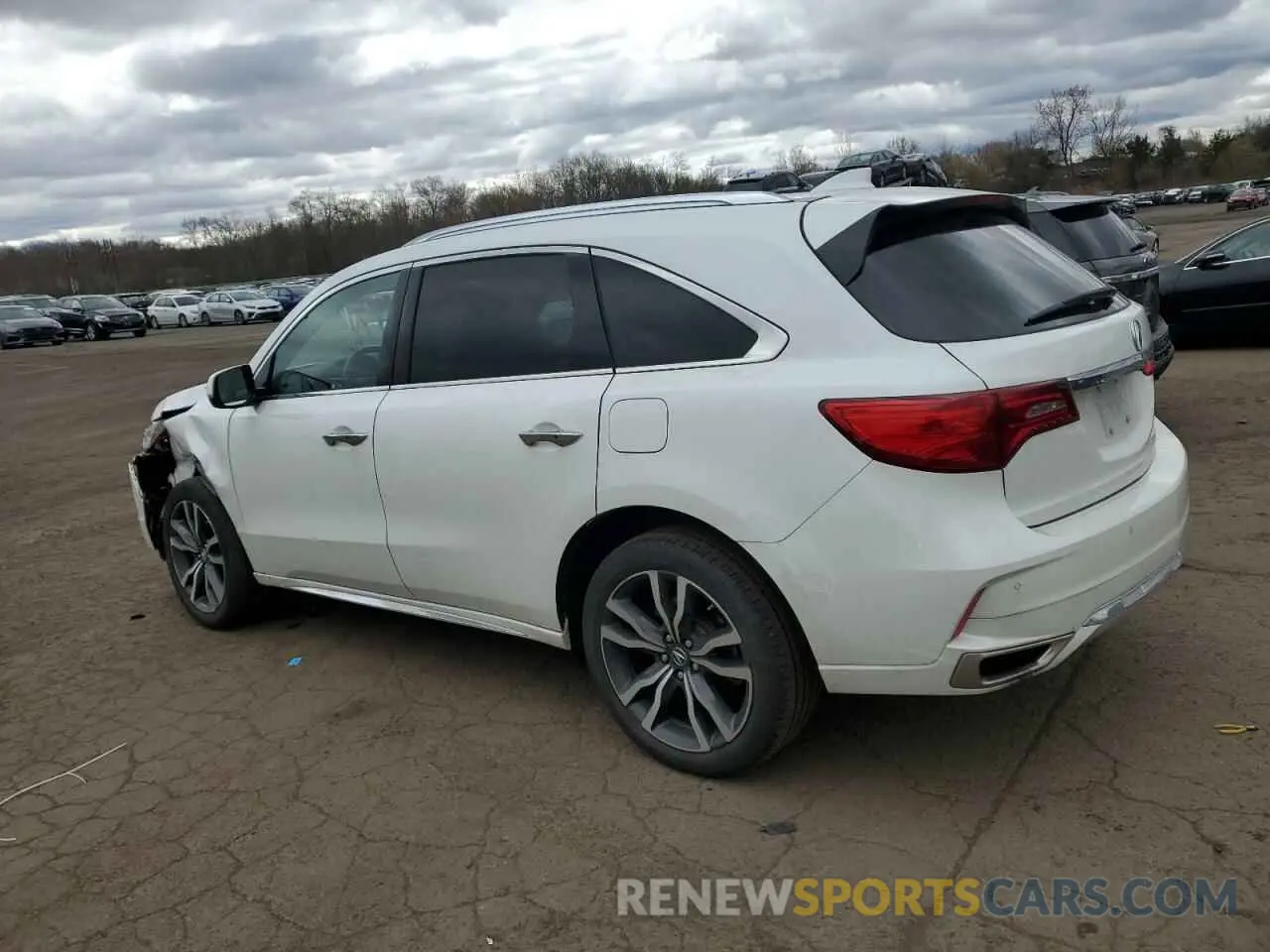 2 fotografías del automóvil dañado 5J8YD4H85LL031841 ACURA MDX 2020