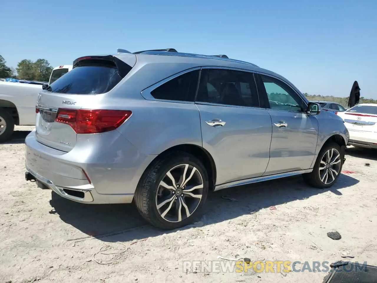 3 fotografías del automóvil dañado 5J8YD4H97LL012457 ACURA MDX 2020