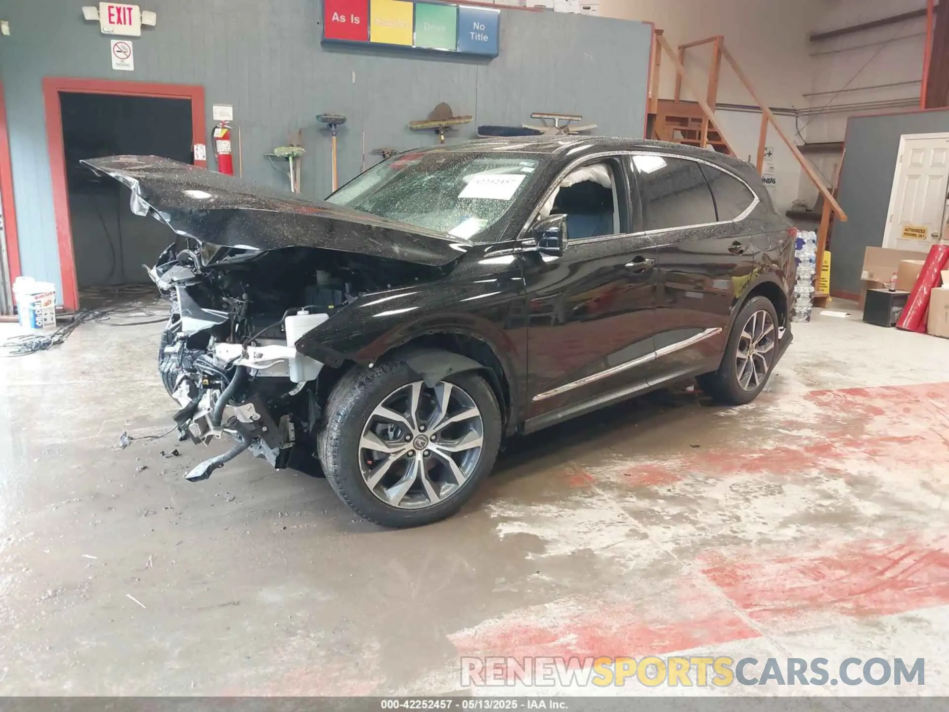 2 fotografías del automóvil dañado 5J8YD9H40NL011459 ACURA MDX 2022