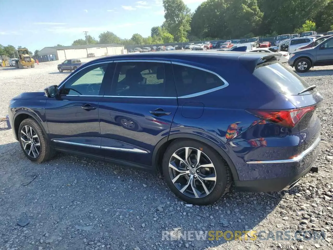 2 fotografías del automóvil dañado 5J8YD9H41NL001586 ACURA MDX 2022