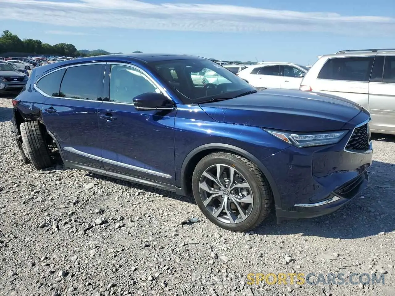 4 fotografías del automóvil dañado 5J8YD9H41NL001586 ACURA MDX 2022