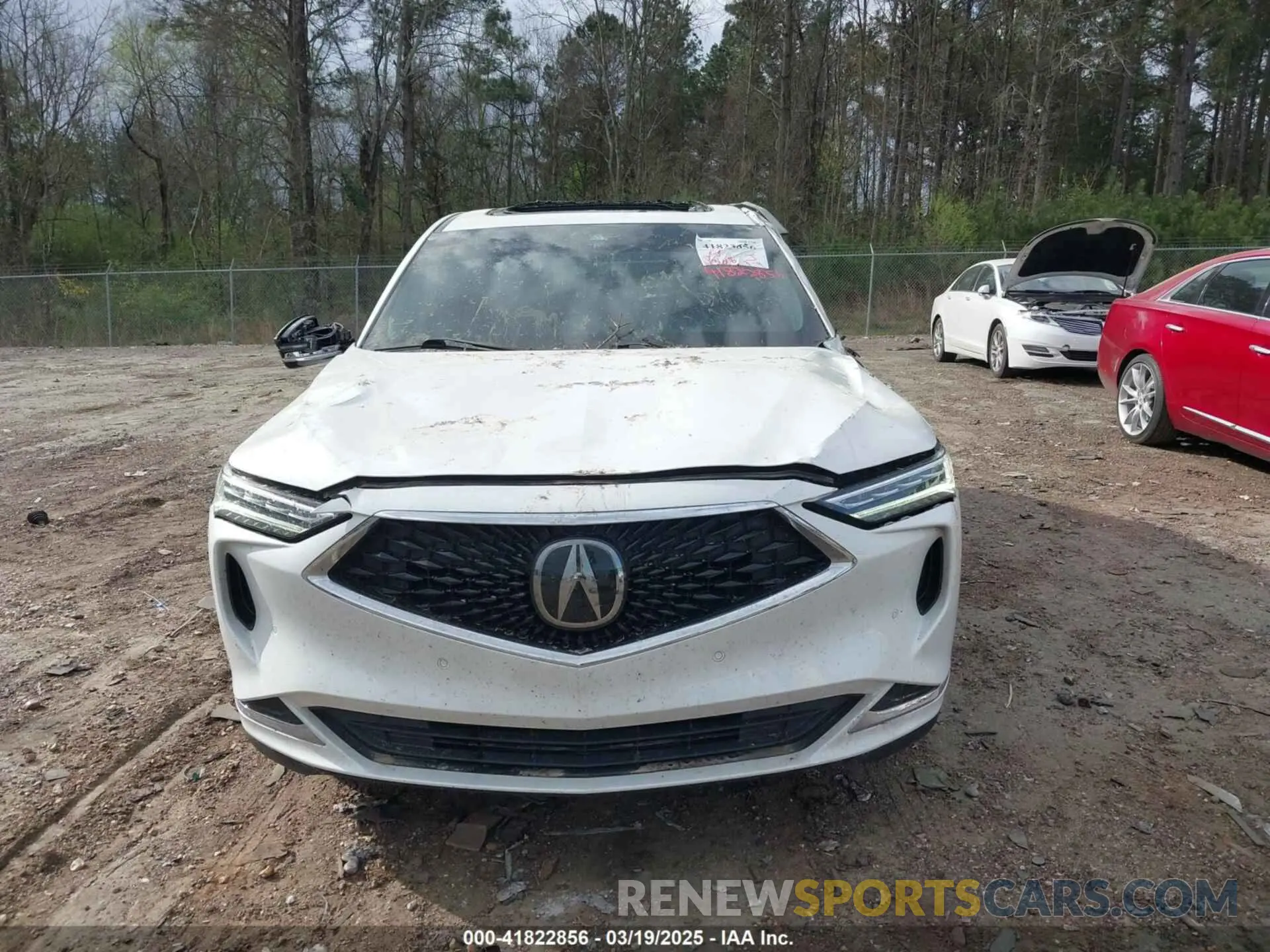 12 fotografías del automóvil dañado 5J8YD9H41NL012345 ACURA MDX 2022