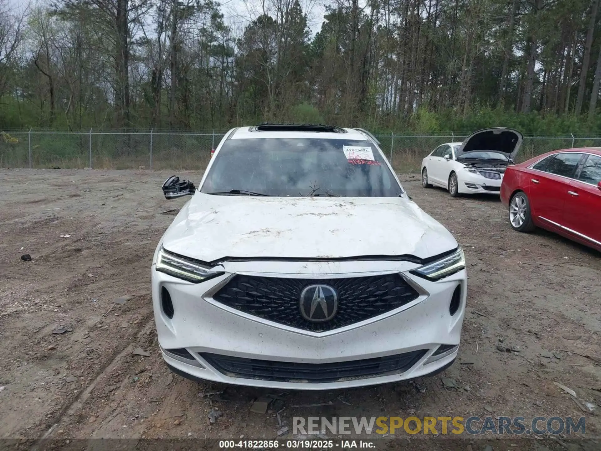 6 fotografías del automóvil dañado 5J8YD9H41NL012345 ACURA MDX 2022