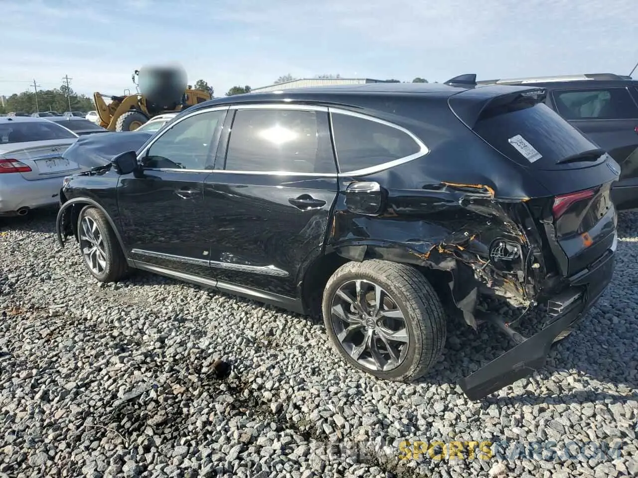 2 fotografías del automóvil dañado 5J8YD9H42NL010491 ACURA MDX 2022